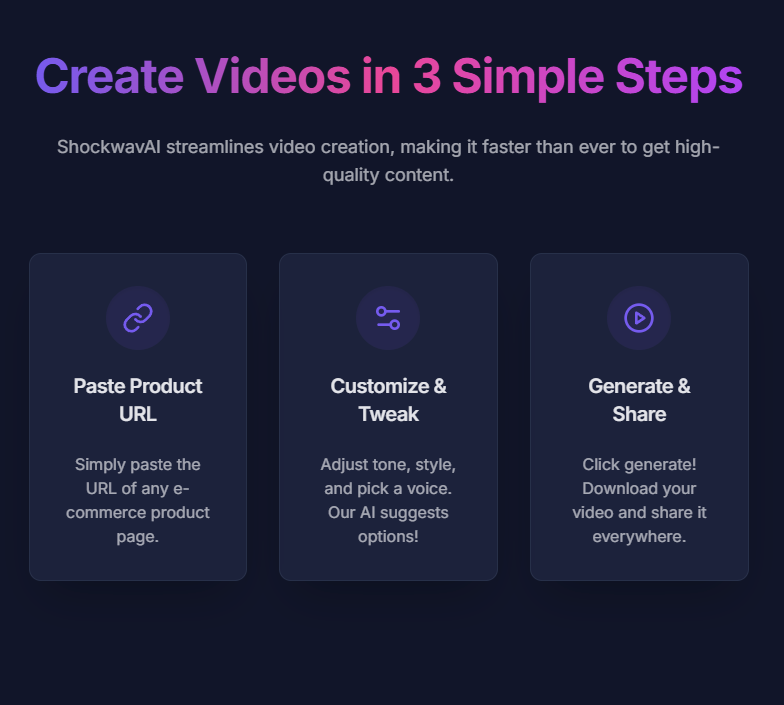 AI Developer — Automated Product AI video Generation - Screenshot 2